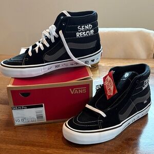 Vans Sk8-Hi X Cult  “Cruel World” Pro Black Gray Sneakers Size 10 Men NWT